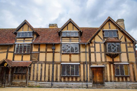 The birthplace of William Shakespeare in Stratford, a town in Cotswolds area, in England, UK