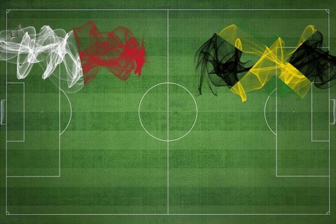 Malta vs Jamaica Soccer Match, national colors, national flags, soccer field, football game,