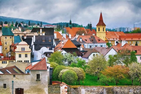 View of the Cesky Krumlov, Czech Republic Cesky Krumlov, Czech Republic, Europe