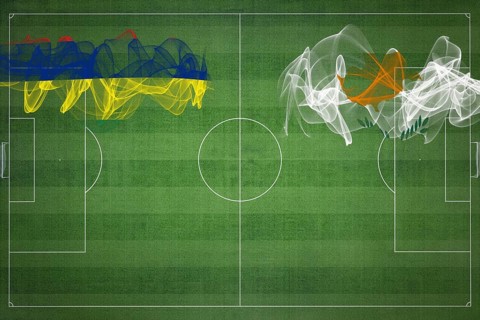 Mauritius vs Cyprus Soccer Match, national colors, national flags, soccer field, football game,