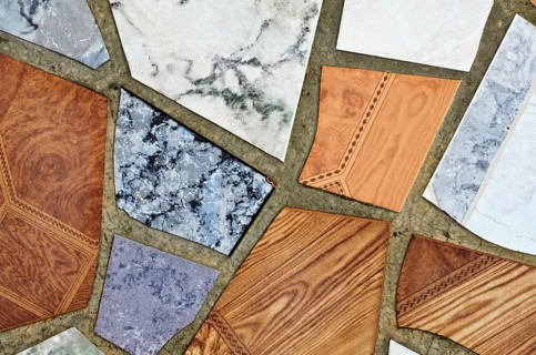 Background From The Broken Pieces Of Tiles Varna, Bulgaria, Europe