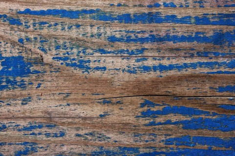 Old wooden texture with weathered blue colour