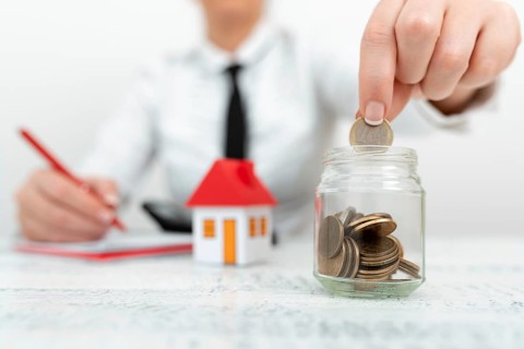 Lady Presenting New Home Savings Deals In Outfit, Business Woman Showing Possible Investment