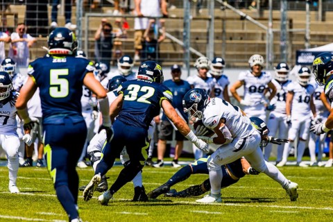 European League of Football, ELF/ Game : Milano Seamen at Stuttgart Surge, on June. 18. 2023, in