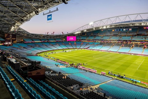 SYDNEY, AUSTRALIA, AUGUST 20: Stadium before Spain plays England in the final of the FIFA Women's