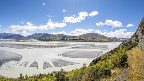 An image of a beautiful landscape in the south part of New Zealand