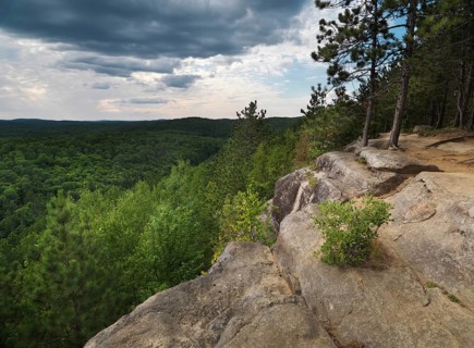 Algonquin Provincial Park summertime nature scenery. Ontario, Canada, North America