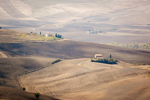 An image of the beautiful landscape near Pienza Italy