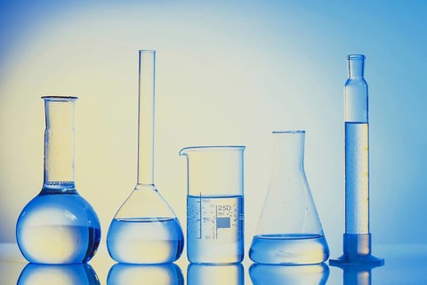 Laboratory glass for chemistry or medicine for research still life