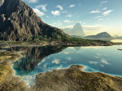 An image of a nice fantasy landscape