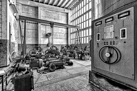 Waterworks machine hall Lost Places