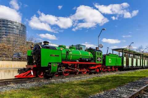 The popular small railway in Dresden's Great Garden has been in operation for 75 years. The steam