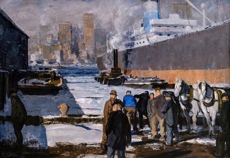 George Bellows, Men of the Docks, 1912, oil on canvas, National Gallery, London, England, Great
