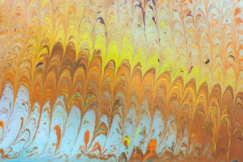 Abstract marbling art patterns in paint as background