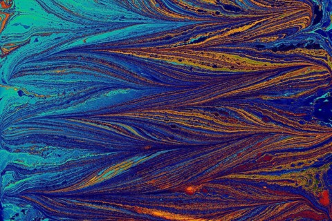 Abstract creative marble pattern texture. Traditional art of Ebru marbling