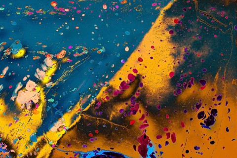 Abstract marbling art patterns in paint as background