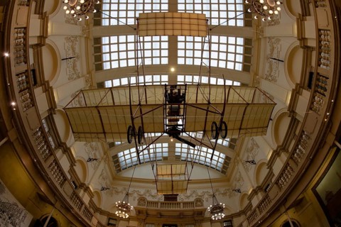 Fisheye, interior view, aeroplane, Bristol City Museum and Art Gallery, Bristol, England, Great