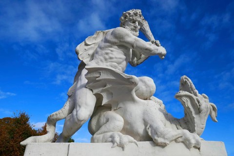 Sculpture in front of Karlsruhe Palace
