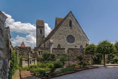 St. John's Church in Rapperswil is mixed style church dating back to the 12th century, Switzerland,