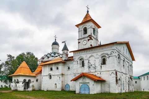 Alexander-Svirsky Monastery is orthodox monastery in the Leningrad region, Russia. Church of the