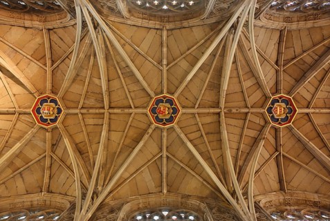 Vault with free-standing ribs, St., Sankt, Saint