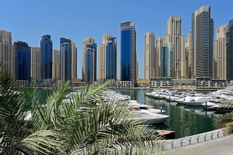 Skyscraper at Dubai Marina, Jumeirah, Dubai, United Arab Emirates, Asia