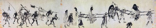 Zhong Kui (Wade-Giles: Chung Kwei, Japanese: Shoki) is a figure of Chinese mythology. Traditionally