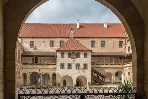 Bischofteinitz Castle - Horšovský Týn, Czech Republic, September, Archway, Europe