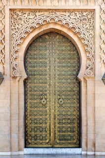 Door at the Mausoleum of Mohammed V. The Mausoleum of Mohammed V is a mausoleum located on the