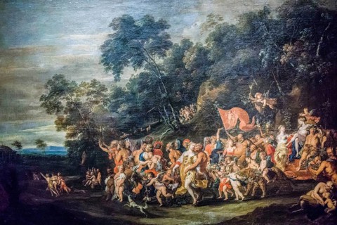 The Triumph of Bacchus, Jan Thomas van Yperen, 1650, oil on canvas, National Museum of Fine Arts