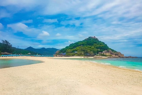Most beautiful beaches. Koh Nang Yuan Beach near Koh Tao Koh in Thailand Surat Thani
