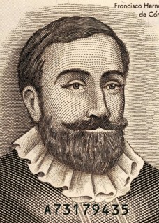 Francisco Hernandez de Cordoba (1475-1526) on Half Cordoba 1992 Banknote from Nicaragua. Founder of