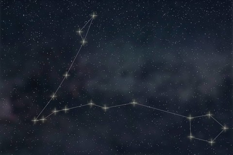 Pisces Constellation. Zodiac Sign Pisces constellation lines