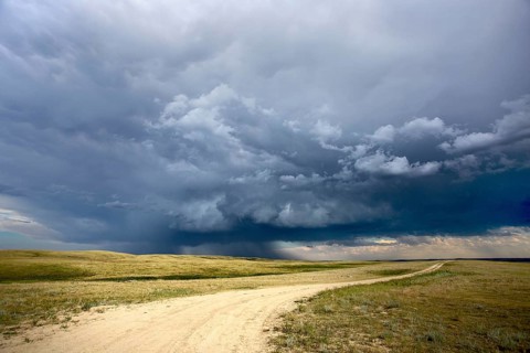 Prairie Storm Clouds Saskatchewan Canada Summer Danger