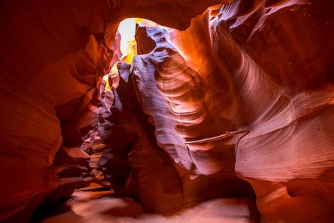 Arizona Antelope Canyon on Navajo land near Page USA