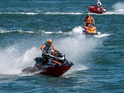 Olbia, Italy - September 16 - 20192 Aquabike world Championship gran prix of Italy