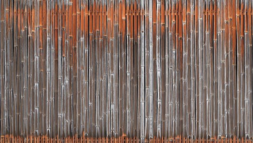 Weathered faded bamboo fence exterior wall background texture, Kyoto, Japan, Asia