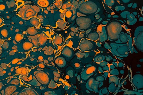 Ebru marble effect pattern design for print