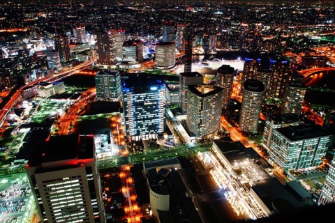 Cityscape seen from the Landmark Tower. Shooting Location: Yokohama-city kanagawa prefecture