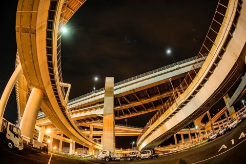 Bayshore Route Daikoku Junction (Tsurumi-ku, Yokohama City). Shooting Location: Yokohama-city