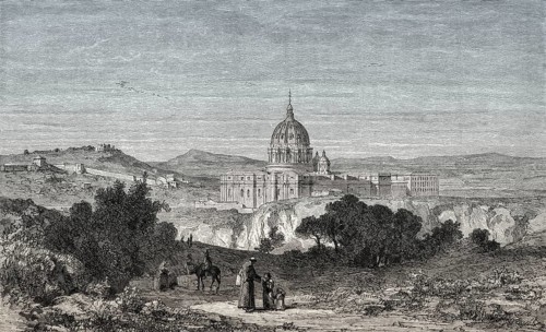 The Papal Basilica of St. Peter, Vatican City, Rome, Italy, 19th Century, Europe