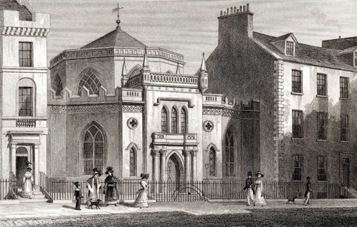 St George's Chapel, York Place, Edinburgh, Scotland, 19th century, from Modern Athens by Th. H.