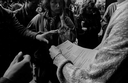 GDR, Berlin, 12 June 1990, Applying for monetary union, Sparkasse am Alexanderplatz
