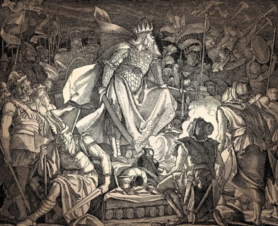 Attila the Hun after the Battle of the Catalaunian Plains, on June 20, 451 AD