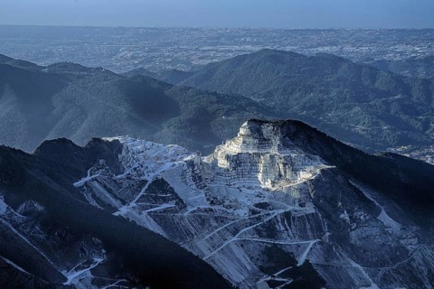 Natural stone, marble, Carrara marble, marble quarries, marble quarry, quarry, Carrara, Italy,