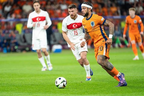 BERLIN, GERMANY - JULY 6, 2024: Euro 2024 quarterfinal match Nederlands vs Turkey (Turkiye) 2:1. In