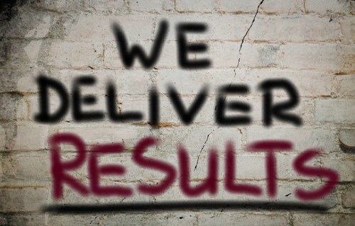 We Deliver Results Concept