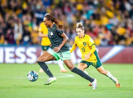BRISBANE, AUSTRALIA, JULY 27: Ifeoma ONUMONU of Nigeria as Australia plays Nigeria at the FIFA