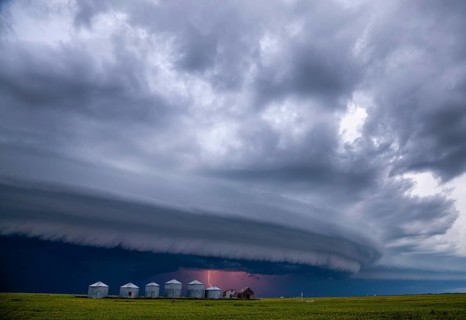 Prairie Storm Clouds in Saskatchewan Canada Rural
