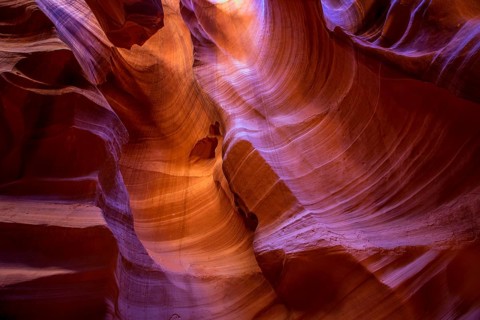 Arizona Antelope Canyon on Navajo land near Page USA